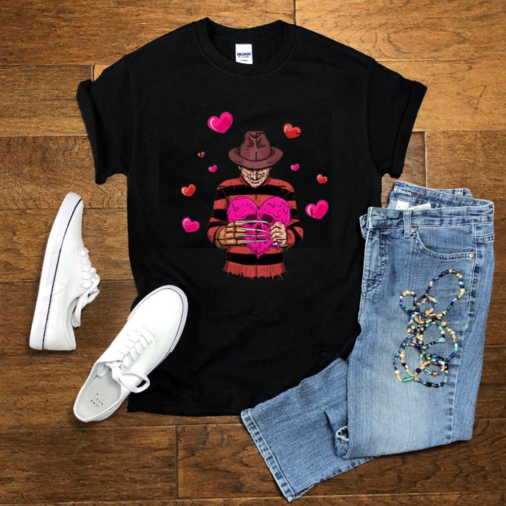 Freddy Krueger valentine tshirt